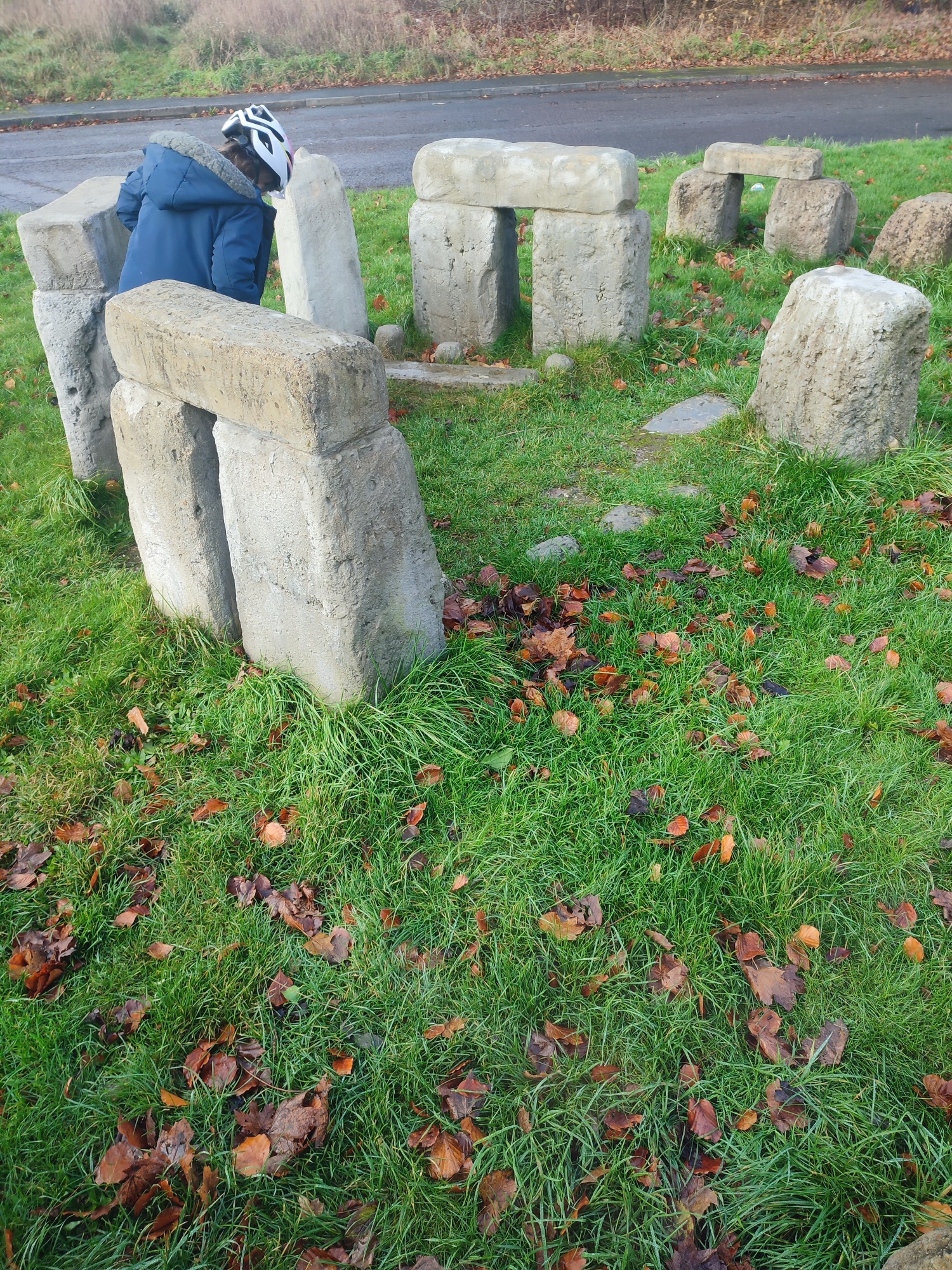 Small Stonehenge near Primary School Amesbury & Durrington